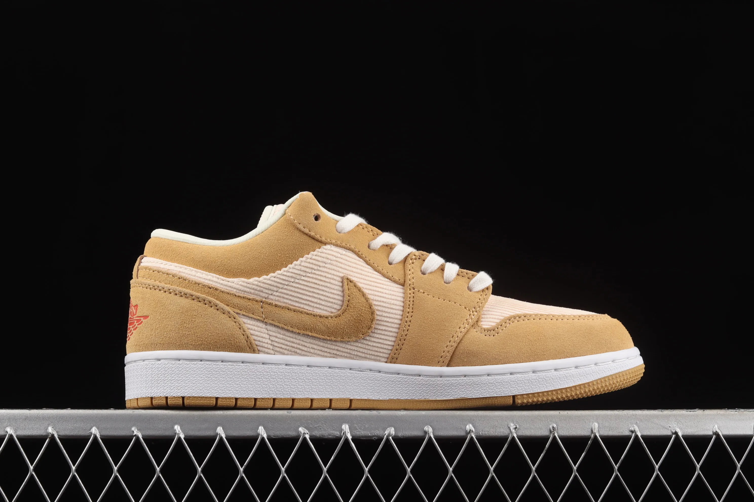 All categories Air Jordan Jordan series basketball shoes Air Jordan 1 Low Air Jordan 1 Low AJ1 Joe 1 rice white and yellow corduroy low-top retro culture basketball shoes DH7820-700